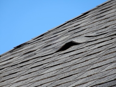 severe shingle damage